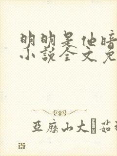 明明是他暗恋我小说全文免费阅读