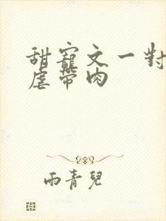 甜宠文一对一无虐带肉