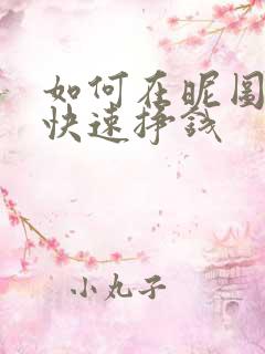 如何在昵图网上快速挣钱