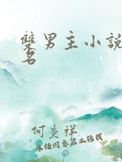 双男主小说前十名