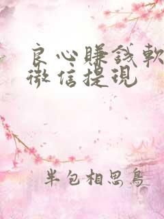 良心赚钱软件可微信提现