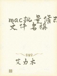 mac批量修改文件名称