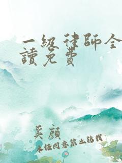 一级律师全文阅读免费