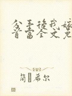 分手后我嫁给了首富全文免费阅读