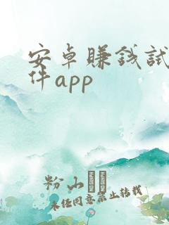 安卓赚钱试玩软件app