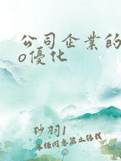 公司企业的seo优化
