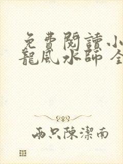 免费阅读小说寻龙风水师 全免费
