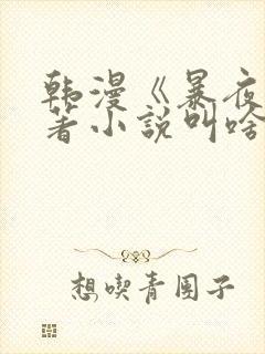 韩漫《暴夜》原著小说叫啥