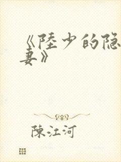 《陆少的隐婚罪妻》