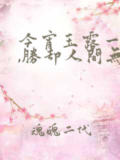 今宵玉露一相逢,胜却人间无数 的意思