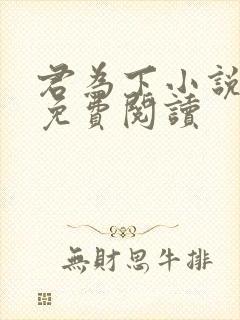 君为下小说全文免费阅读