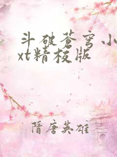 斗破苍穹小说txt精校版