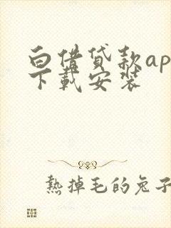 白借贷款app下载安装