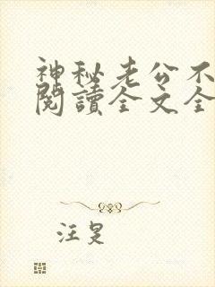 神秘老公不见面阅读全文全文