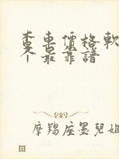 查车价格软件哪个最靠谱