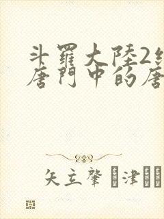 斗罗大陆2绝世唐门中的唐雅