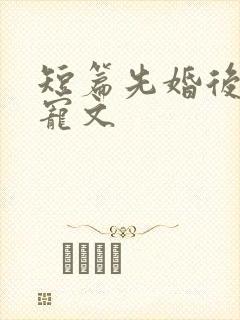 短篇先婚后爱甜宠文