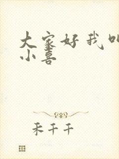 大家好 我叫林小喜