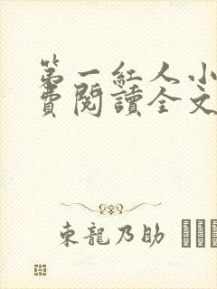 第一红人小说免费阅读全文无弹窗