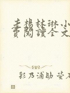 老杨林琳小说免费阅读全文