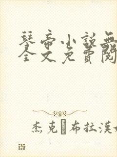 琴帝小说无弹窗全文免费阅读