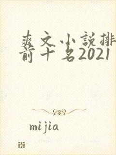 爽文小说排行榜前十名2021