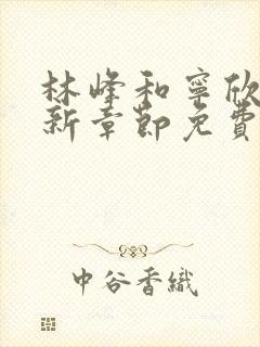 林峰和宁欣的最新章节免费阅读