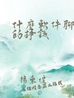 什么软件聊天女的挣钱