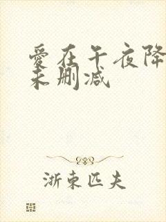 爱在午夜降临时未删减