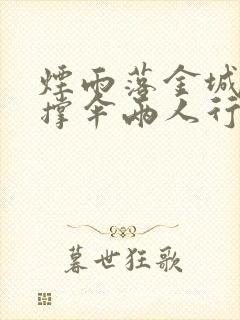 烟雨落金城一人撑伞两人行啥意思