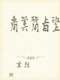 车管所上班时间周六周日上班不