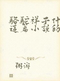骆驼祥子什么是这篇小说的线索