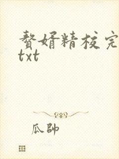 赘婿精校完整版txt