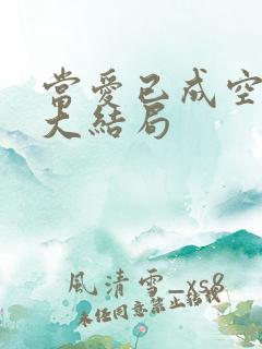 当爱已成空短剧大结局