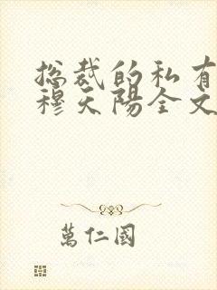 总裁的私有宝贝穆天阳全文阅读免费