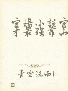 官场小说官场奇才最强靠山竟是我自己完整版