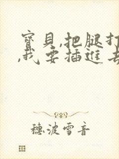 宝贝,把腿打开,我要插进去