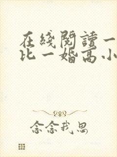 在线阅读一婚更比一婚高小说