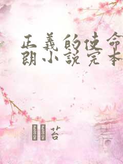 正义的使命厉元朗小说完本