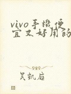 vivo手机便宜又好用的手机