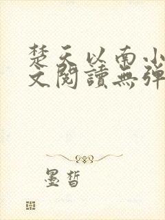 楚天以南小说全文阅读无弹窗