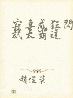 宠妻成狂闪婚总裁太霸道
