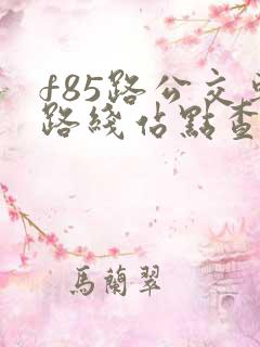 f85路公交车路线站点查询表