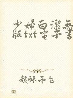少妇白洁无删减版txt电子书