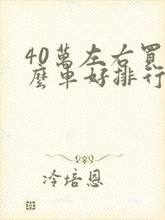40万左右买什么车好排行榜