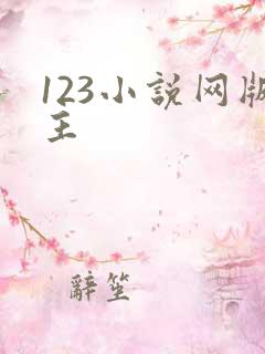 123小说网版主
