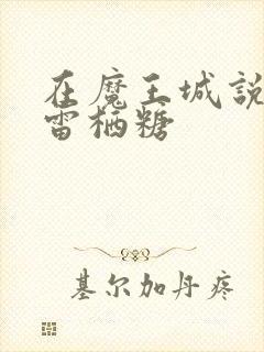 在魔王城说晚安雷栖糖