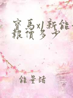 宝马x1新能源报价多少