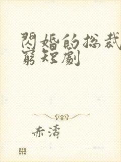 闪婚的总裁都很穷短剧