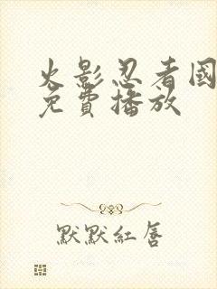 火影忍者国语版免费播放